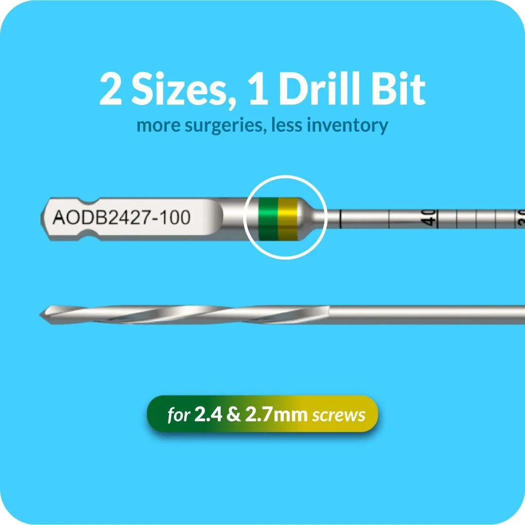AODB2427-100 - Drill Bit OsTi-Lok, Ø 2.0mm