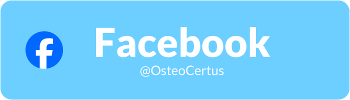 Keep in touch with us on Facebook and follow us as @OsteoCertus