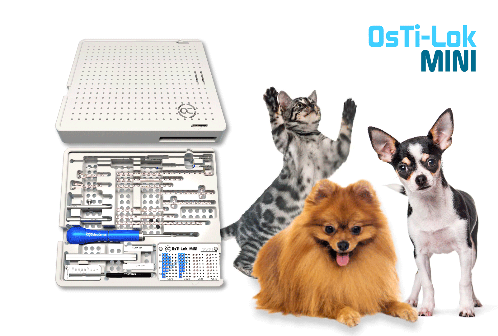 OsTi-Lok MINI system for Fractures, Deformities & Arthrodesis in animals