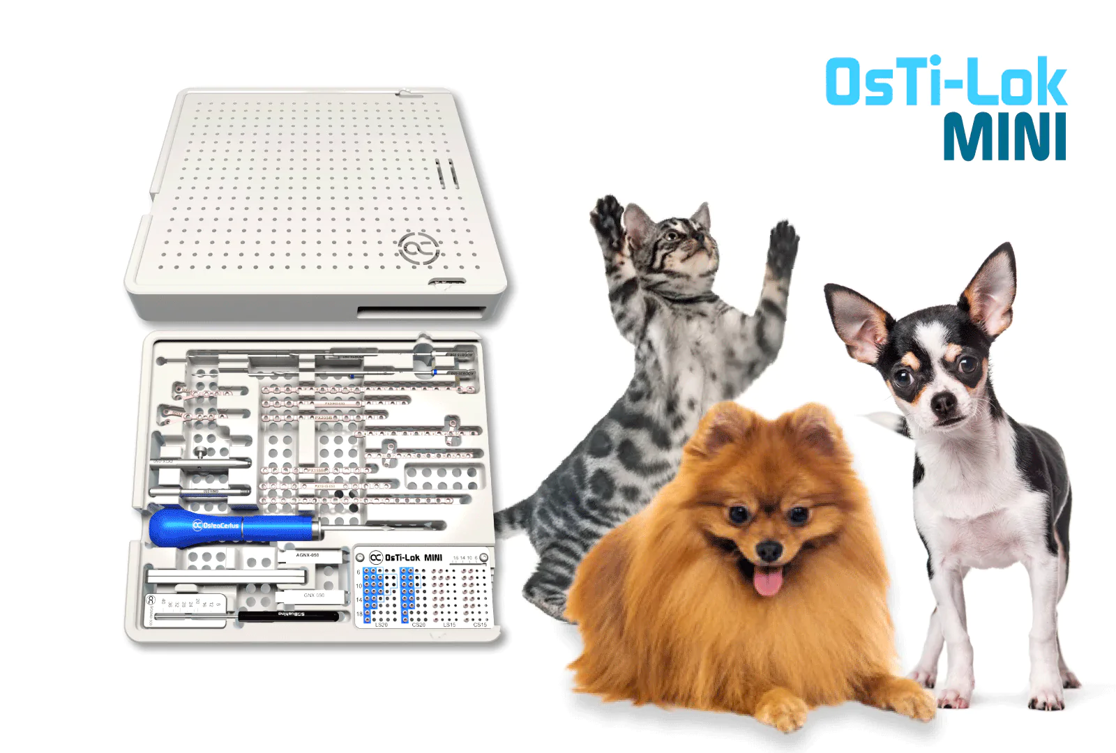 OsTi-Lok MINI locked plating system for small veterinary patients