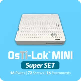 OsTi-Lok MINI Super Set.  16 Plates + 72 Screws + Instruments