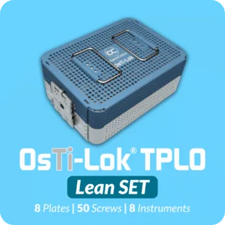 OsTi-Lok TPLO Lean Set. 8 TPLO Plates + 50 Screws + Instruments