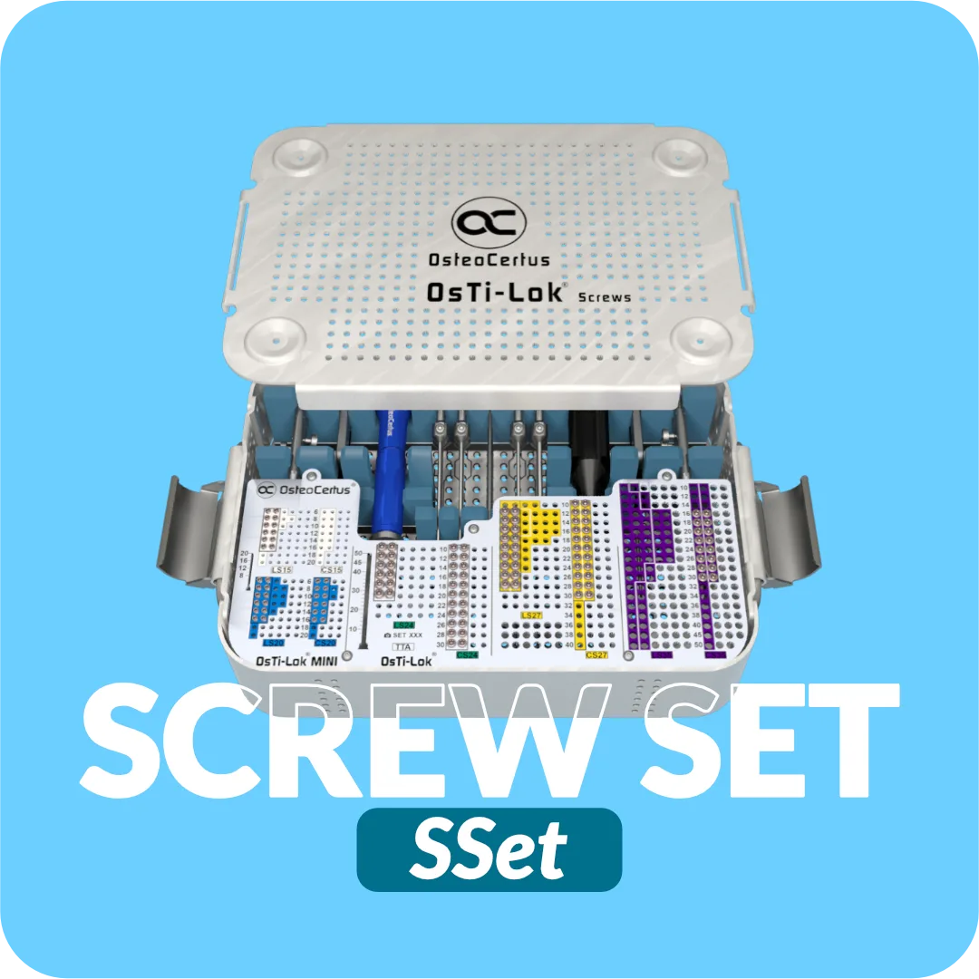 SSet - Screw Set (188 OL Screws, 70 MINI Screws, Instruments)
