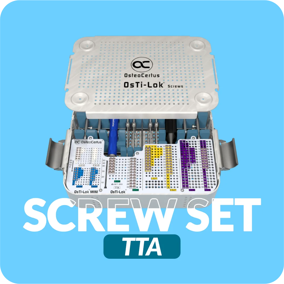 SSet-TTA - Screw TTA Set  (106 OL Screws, 36 MINI Screws, Instruments)