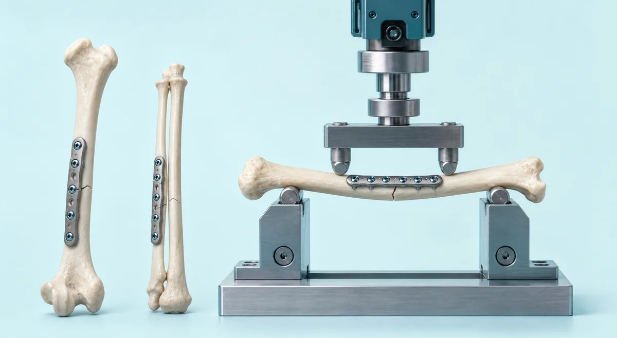 Rabbit long-bone fixation constructs in a four-point biomechanical bending test