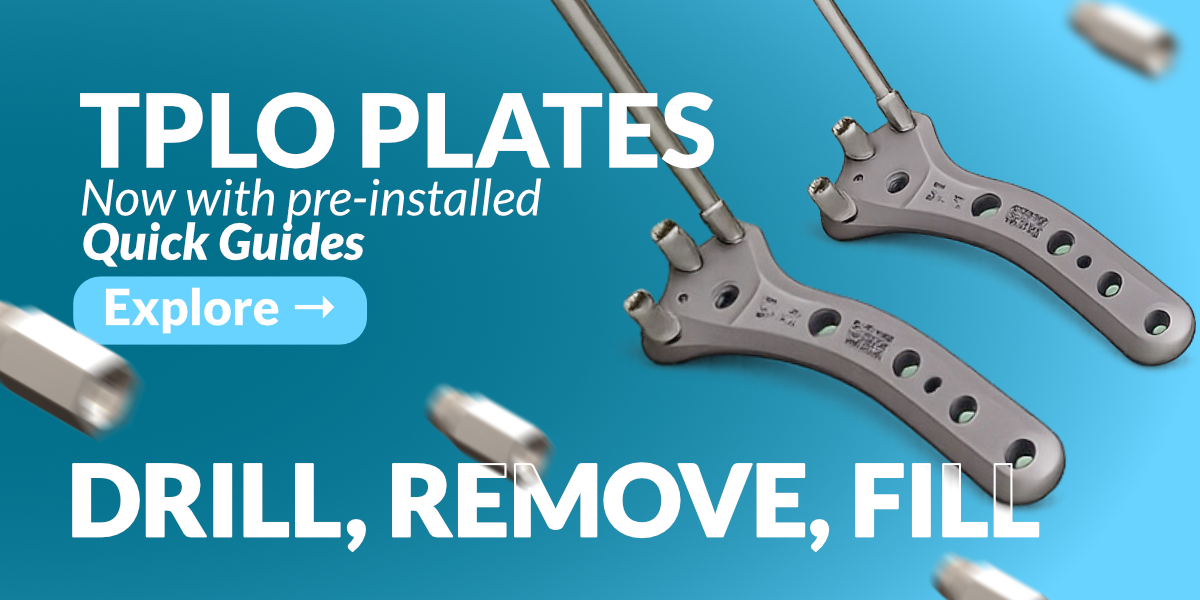 TPLO Plates + Pre-installed Quick Guides